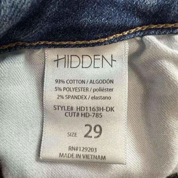 Hidden Designer Straight Denim Jeans - Picture 4 of 5